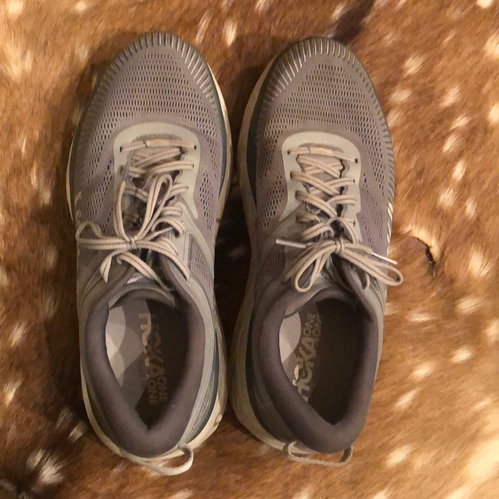 Hoka One One Bondi Size 11.5 Grey Running Shoes
